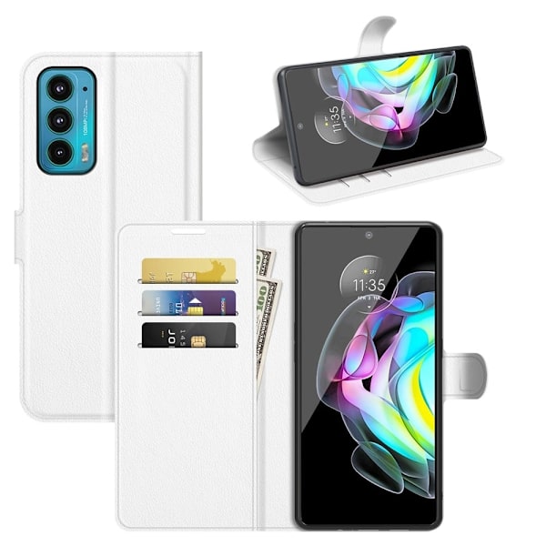 Classic Motorola Edge 20 Flippetui - Hvit White