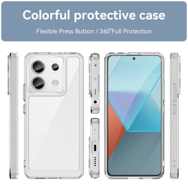 Xiaomi Redmi Note 13 Pro 5G  / Xiaomi Poco X6 smart akryl cover - Transparent Transparent