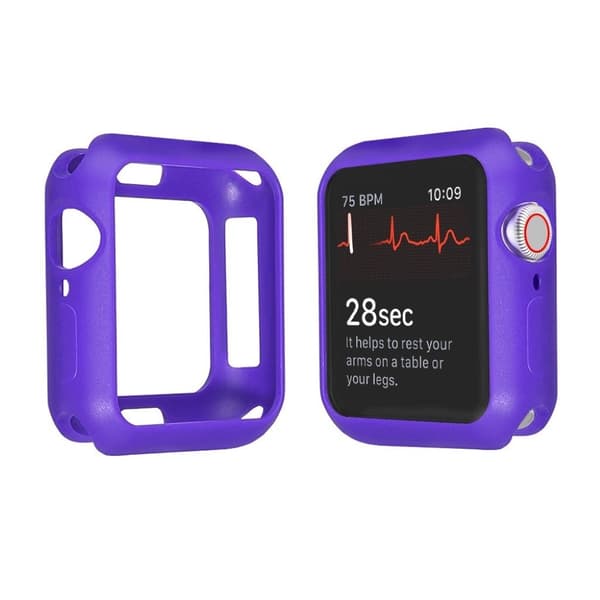 Apple Watch Series 5 44mm hållbar bumper ram - lila Lila