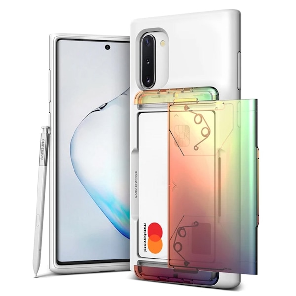VRS Design Damda Glide Shield for Galaxy Note 10 - Hvit - Oransje Lilla White