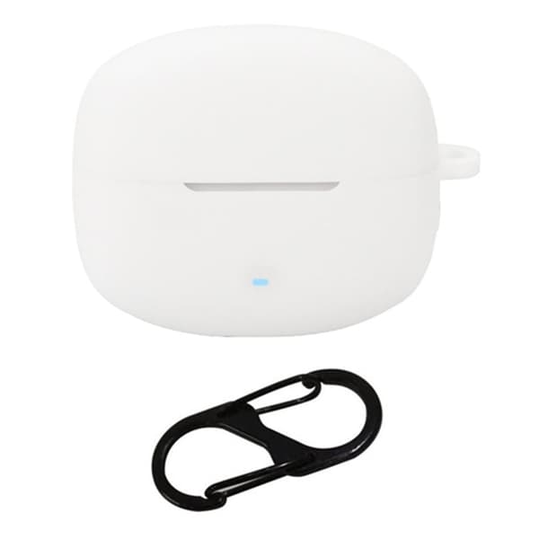 Silikonfodral till Edifier Lolli Pro 3 Bluetooth-hörlurar Skydd med hängande spänne - Vit Vit