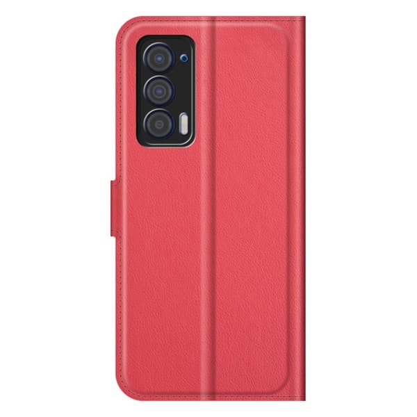 Classic Motorola Edge (2021) Flip Etui - Rød Red