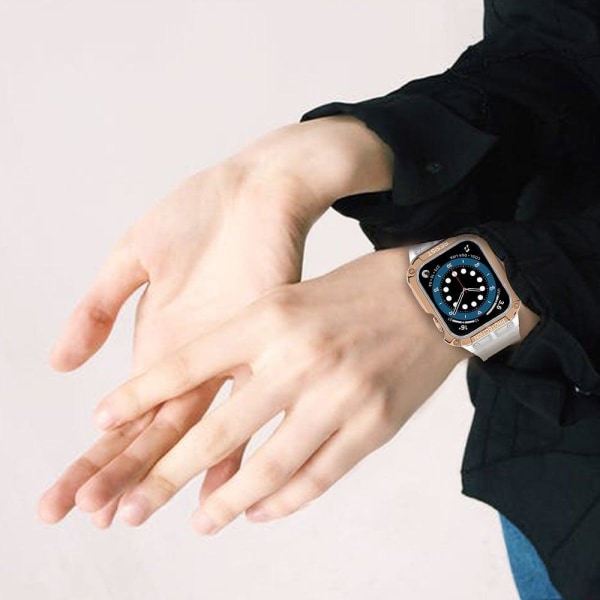 Apple Watch (41mm) unique TPU watch strap - Matte Transparent / Rosa