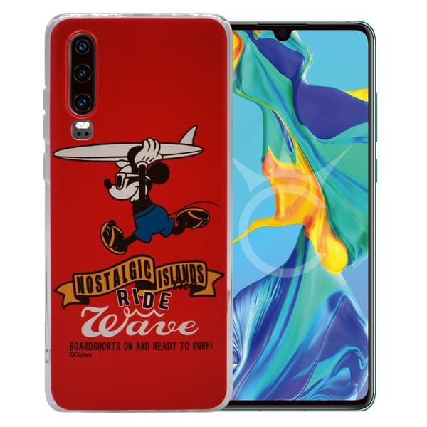 Mickey Mouse #08 Disney-cover til Huawei P30 - Rød Red