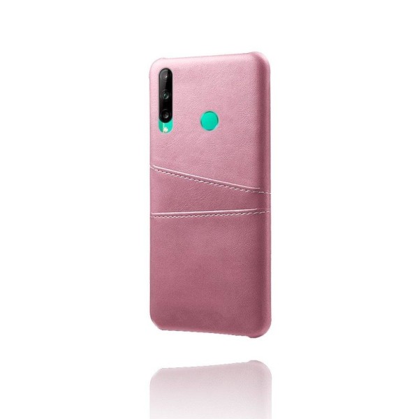 Dual Card Cover - Huawei P40 Lite E - Rødguld Pink