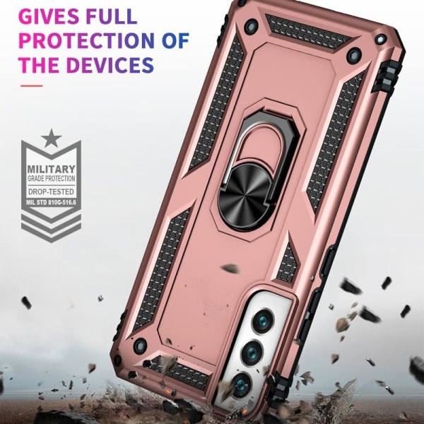 Ring Guard - Samsung Galaxy S22 Plus - Ruusukulta Pink