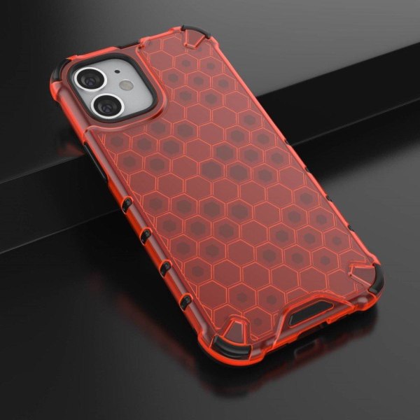 Bofink Honeycomb iPhone 12 Mini kuoret - Punainen Purple