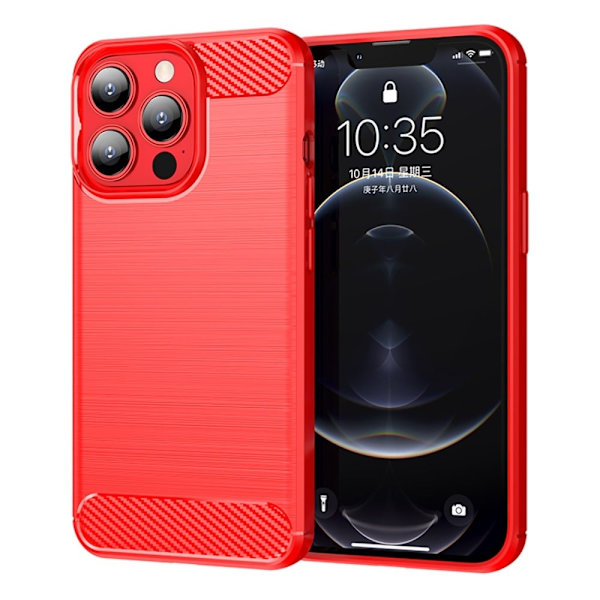 Carbon Flex Etui iPhone 13 Pro Max - Rød Red
