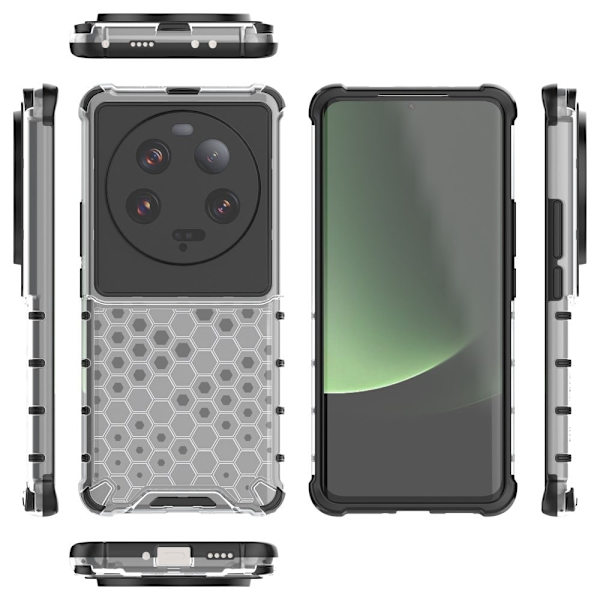 Bofink Honeycomb Xiaomi 13 Ultra skal - Silver/Grå Silvergrå