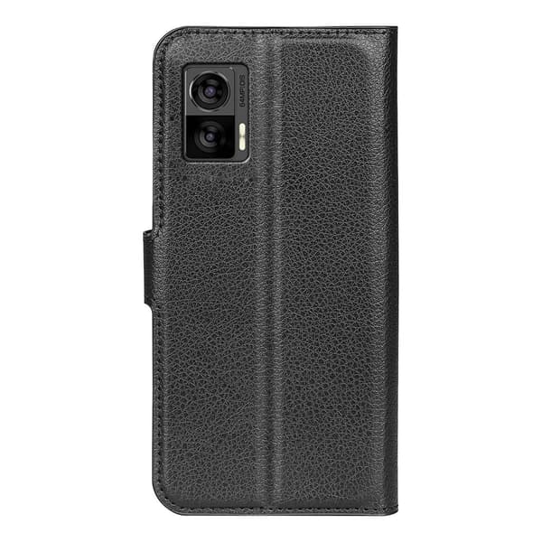 Classic Motorola Edge 30 Neo Flippetui - Svart Black
