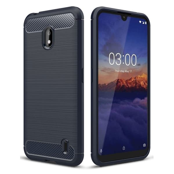Carbon Flex Nokia 2.2 deksel - Mørke blå Blue