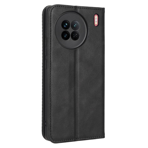 Bofink Vintage Vivo X90 Nahkakotelo - Musta Black