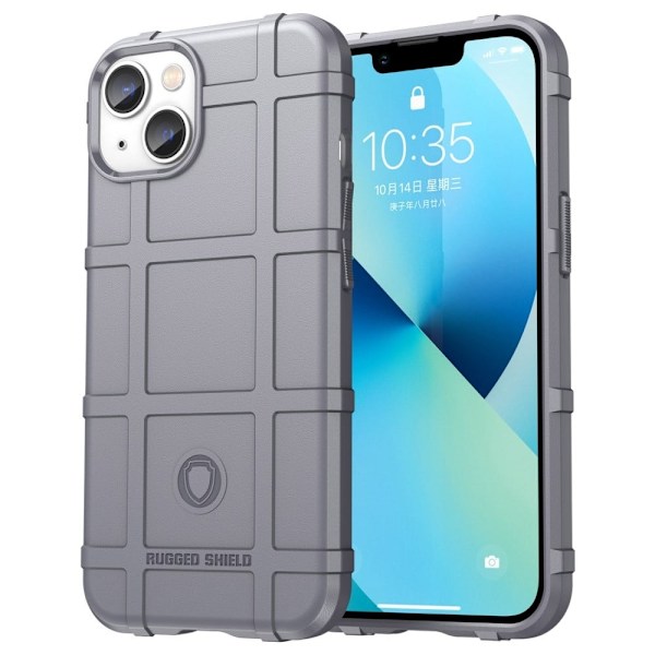 Rugged Shield iPhone 14 cover - Sølv/Grå Silver grey