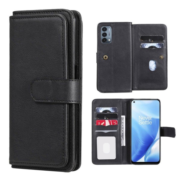 10-slot Pung Etui til OnePlus Nord N200 5G - Sort Black