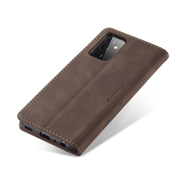 CaseMe Samsung Galaxy A72 5G vintage-kotelo - Kahvi Brown