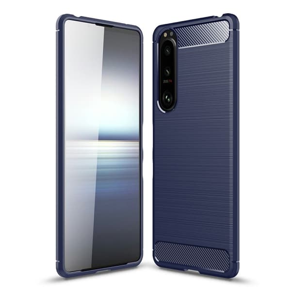 Carbon Flex Suojakotelo Sony Xperia 5 III - Sininen Blue