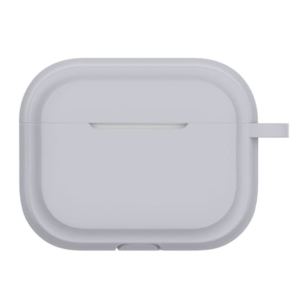 AirPods Pro 2 silikonetui med krok - Grå Silver grey