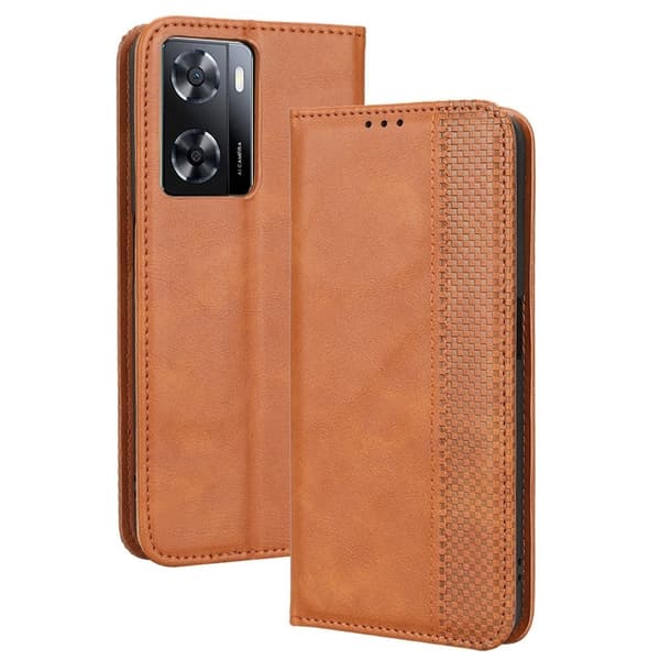 Bofink Vintage Oppo A57 (2022) Læretui - Brun Brown