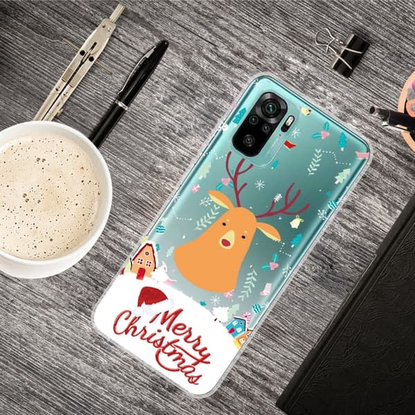 Jul Xiaomi Redmi Note 10S / Redmi Note 10-etui - Snøfelt Og Elg Multicolor