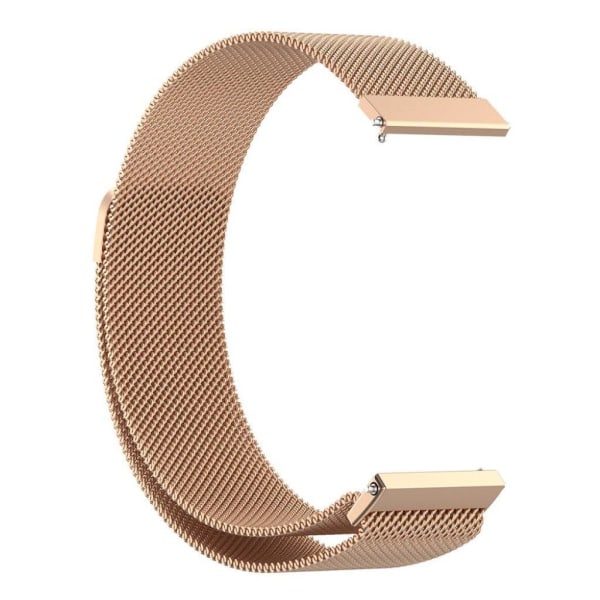 22mm Universal stainless steel watch strap - Rose Gold Pink