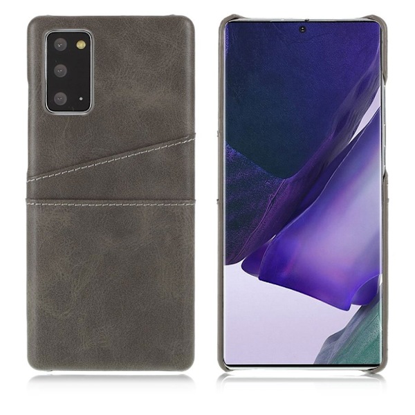 Samsung Galaxy Note 20 skal med korthållare - Silver/Grå Silvergrå