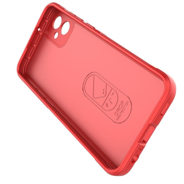 Blødt grebsformet cover til Samsung Galaxy A04e - Rød Red