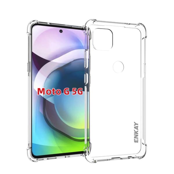 ENKAY klart faldsikkert etui til Motorola Moto G 5G Transparent