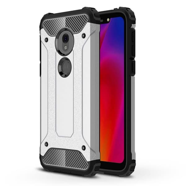 Armour Guard Motorola Moto G7 Play skal - Silver/Grå Silvergrå