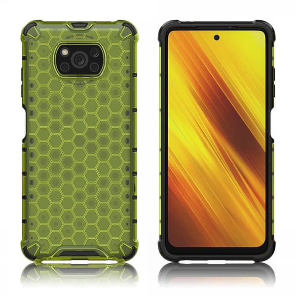 Bofink Honeycomb Xiaomi Poco X3 / X3 NFC etui - grøn Green