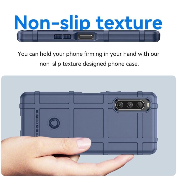 Rugged Shield Etui Sony Xperia 10 V - Blå Blue