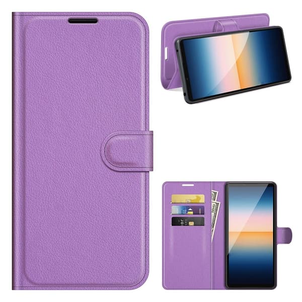 Classic Sony Xperia 10 III Flip Etui - Lilla Purple