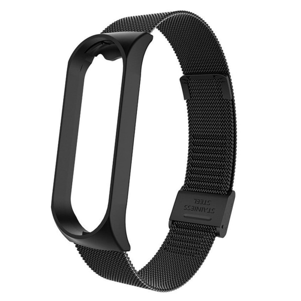 Xiaomi Mi Smart Band 4 / 3 urrem i rustfrit stål - Sort Black