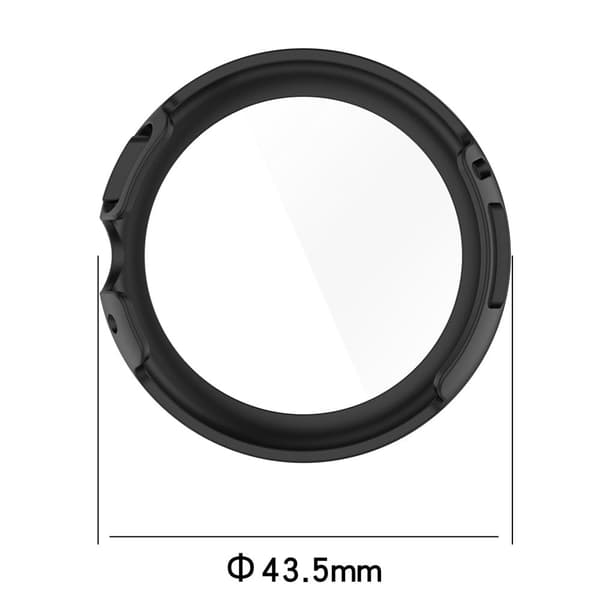 Google Pixel Watch cover with tempered glass - Grey Silvergrå