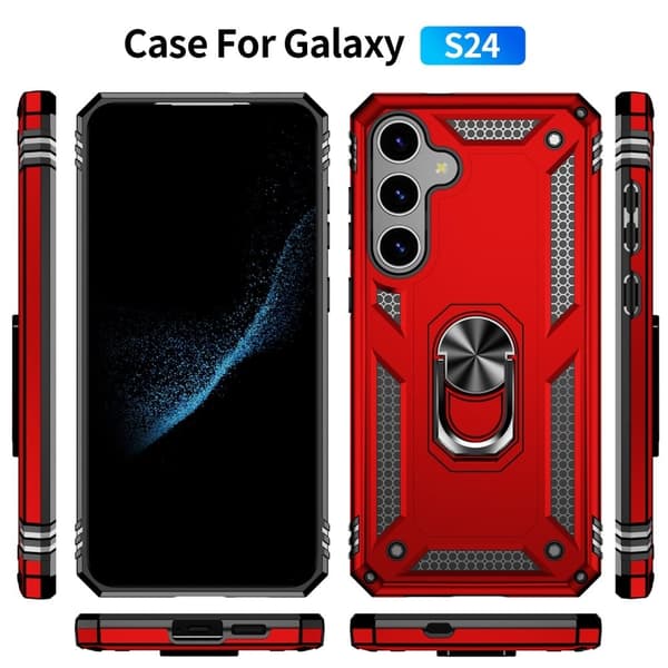 Bofink Combat Samsung Galaxy S24 Plus kotelot - Punainen Red