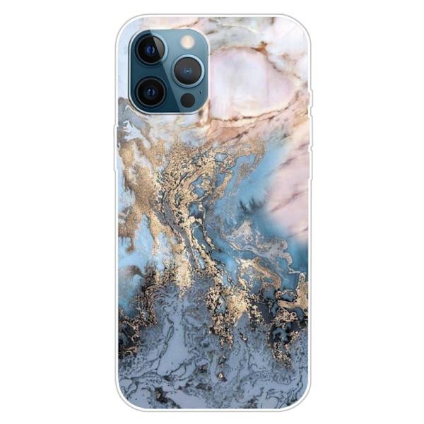 Marble iPhone 15 Plus Etui - Bluish Gull Klinkekule Blue