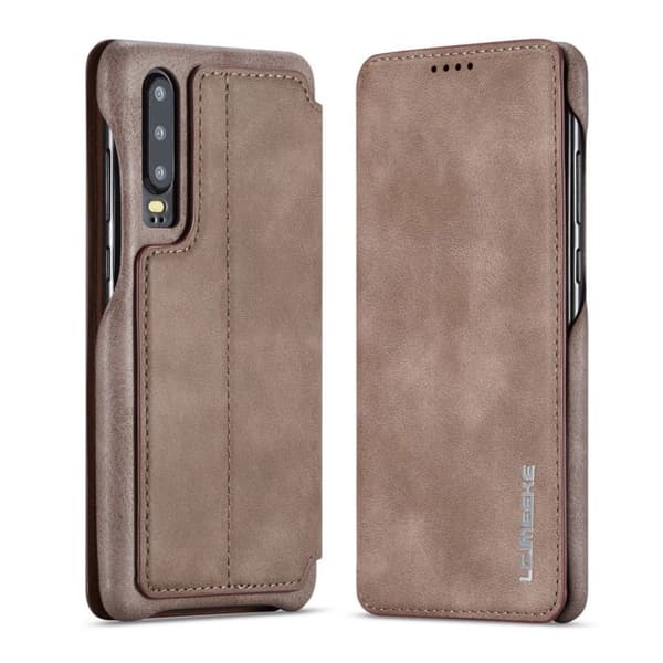 Lc.Imeeke Huawei P30 Skinnetui - Mokka Brown