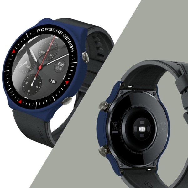 Huawei Watch GT 2 Pro (Porsche Design) durable frame + tempered glass - Midnight Blue Blå