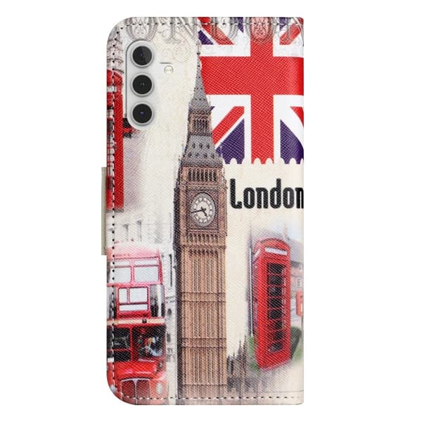 Wonderland Samsung Galaxy A54 Flippetui - London Big Ben Multicolor