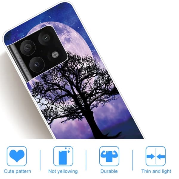 Deco OnePlus 10 Pro Etui - Tre og Måne Purple