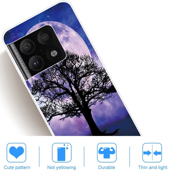 Deco OnePlus 10 Pro Suojakotelo - Puu And Moon Purple