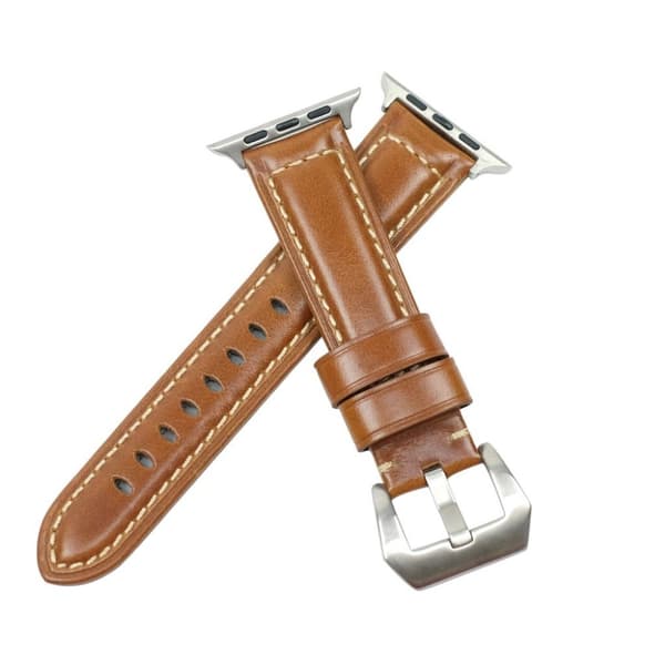 Apple Watch Series 4 44mm smart læder Urrem - Lysebrun Brown