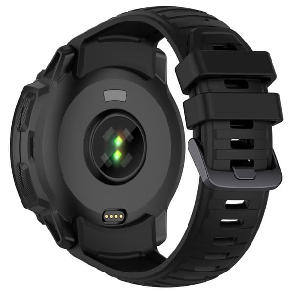 22 mm Garmin Instinct 2X silikonerem - Sort Black