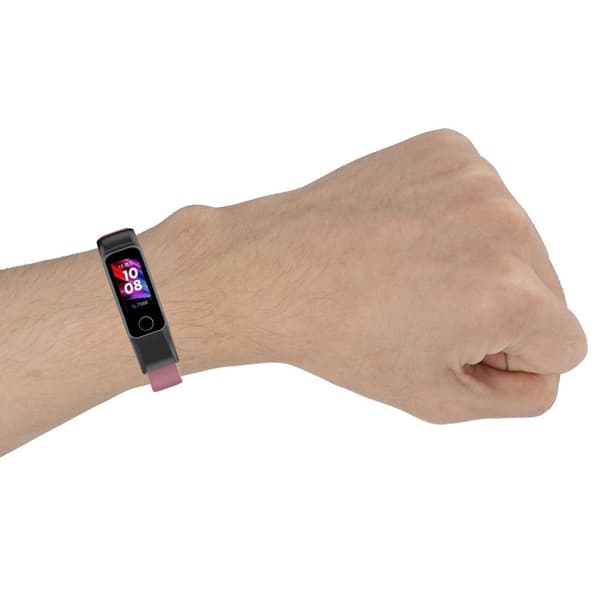 Honor Band 5i urrem i ægte læder - Lyserød Pink