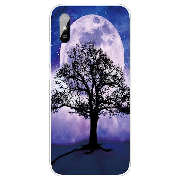 Deco Xiaomi Redmi 9A Etui - Tre og Måne Purple