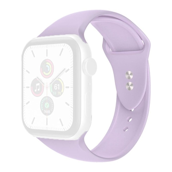 Apple Watch Series 8 (45 mm) / Watch Ultra silikoneurrem - Lyslilla Størrelse: S / M Purple