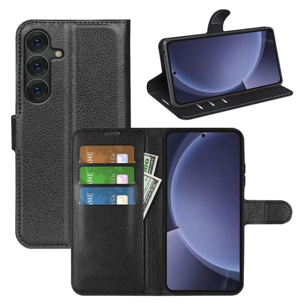 Classic Samsung Galaxy S25 Plus flip kuoret - Musta Black