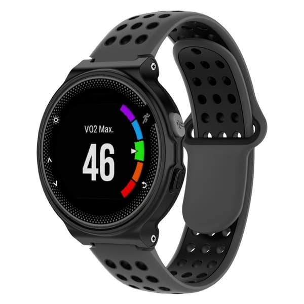 Garmin Forerunner två-färgat silikonarmband - Svart multifärg