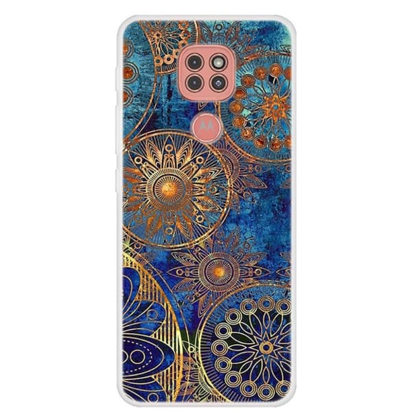 Deco Motorola Moto G9 Play skal - Speciellt Blommönster multifärg