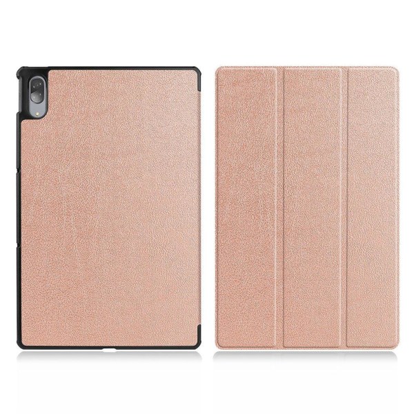 Lenovo Tab P11 Pro tri-fold leather case - Rose Gold Pink