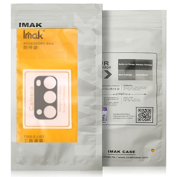 IMAK Xiaomi Mi 11 karkaistua lasia kameran linssin suojus + linssin suojus - Musta Transparent